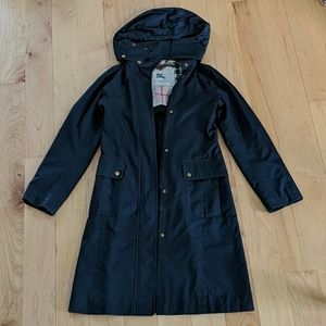 Burberry Black Carminton Raincoat